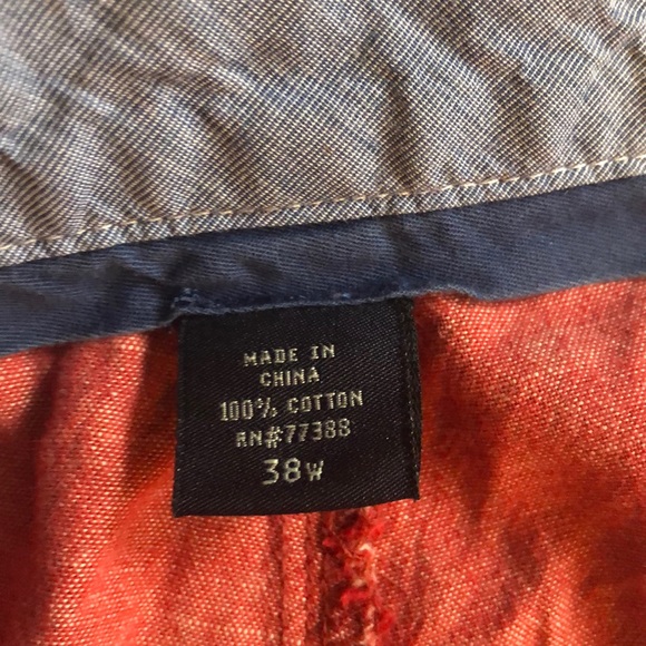 Men’s J. Crew red chambray shorts - Size 38W - Picture 2 of 3